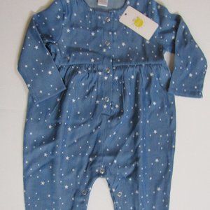 Little Sun baby girls coverall jumpsuit 6 months
